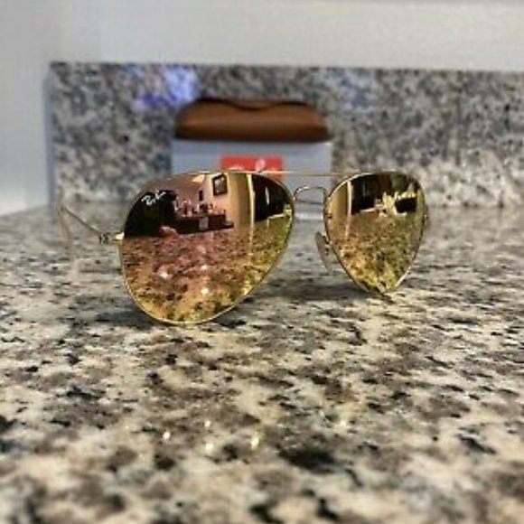 Ray-Ban Gold Frame Copper Flash (Pink) main image 9